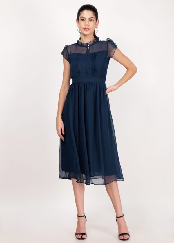 Women Premium Long Georgette One Piece Dress