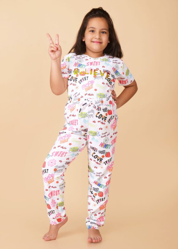 Girls Printed Set of Joggers​