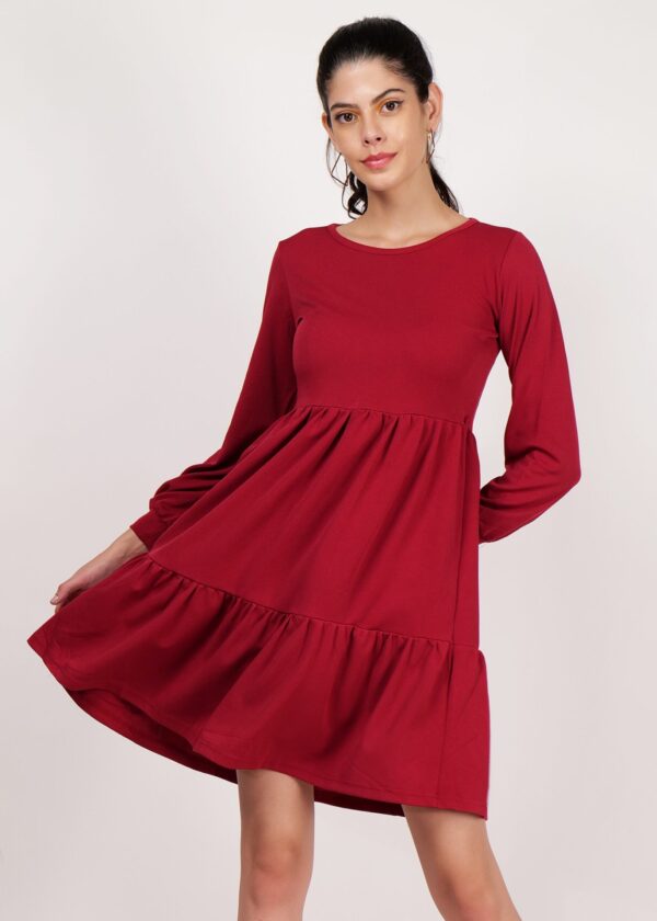 Women’s Premium Stylish Short Western Dress Regular Fit with Full Sleeves
