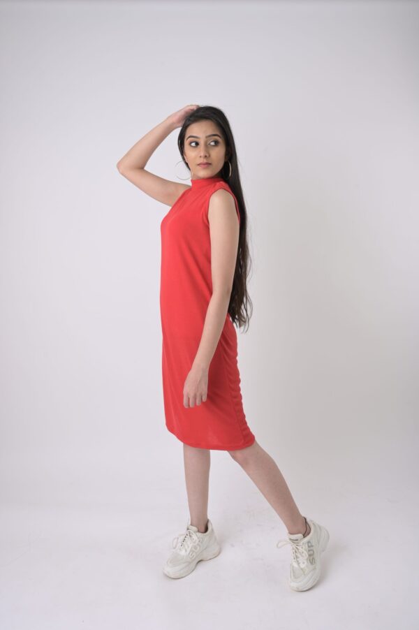 Women’s Rib Fabric Bodycon Dress - Image 2