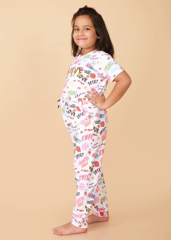 Girls Printed Set of Joggers​ - Image 2