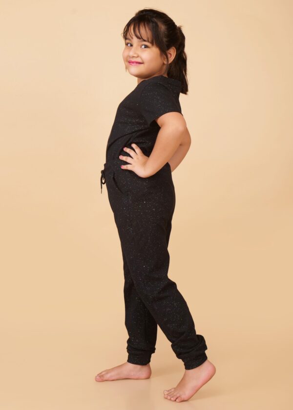 Black Joggers Clothing Set For Girls - Image 2