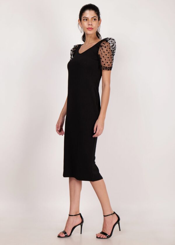Women’s Premium Half Sleeve Round Neck Bodycon Casual Maxi Dress - Image 2