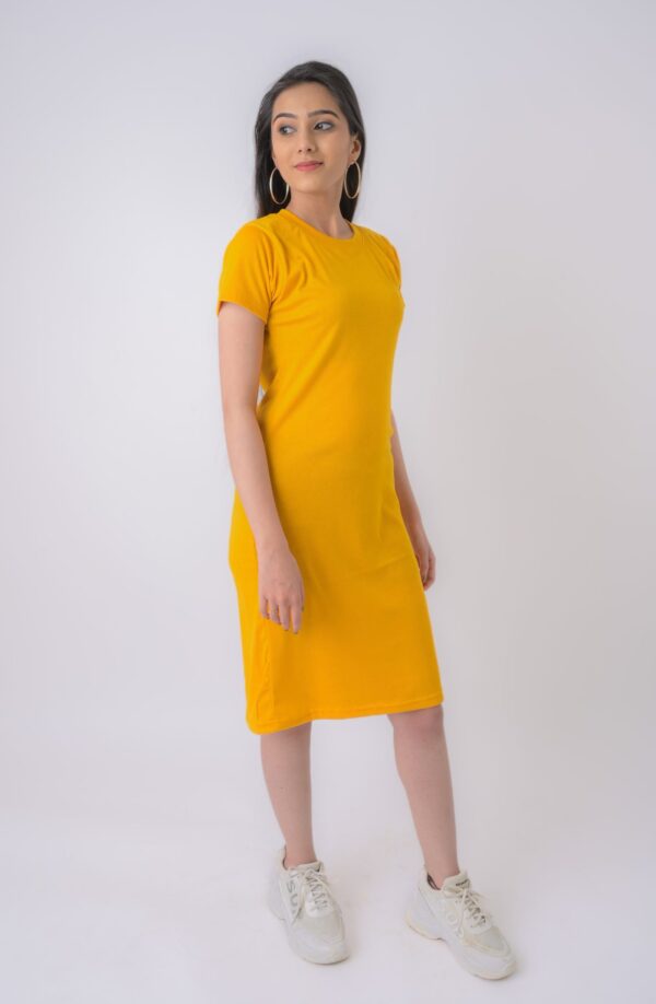 Women’s Rib Fabric Bodycon Dress- Free Size - Image 3