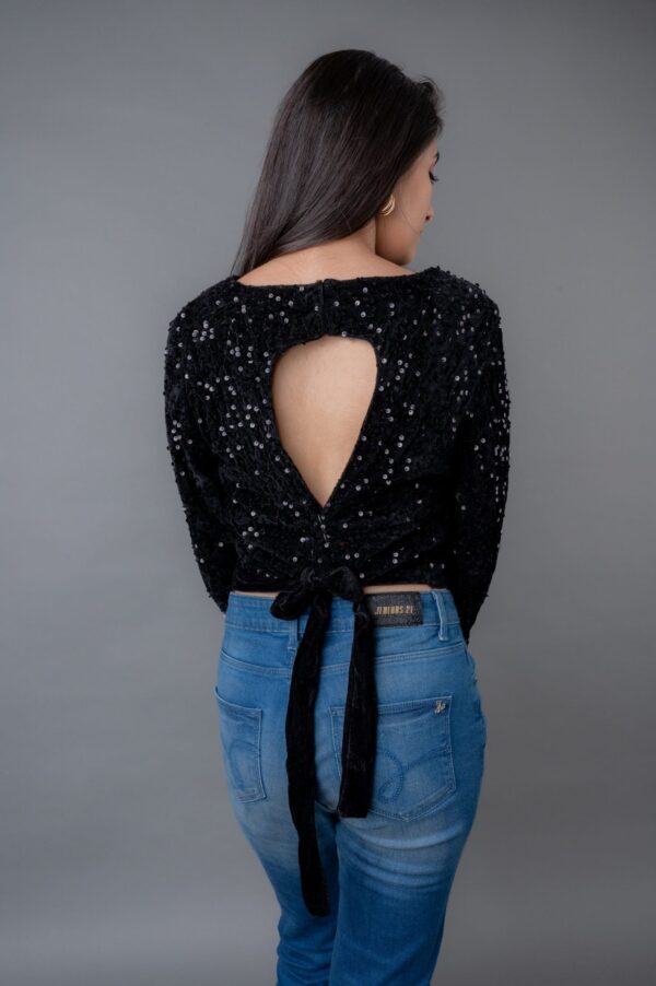 Lycra Blend Sequin Top - Image 3