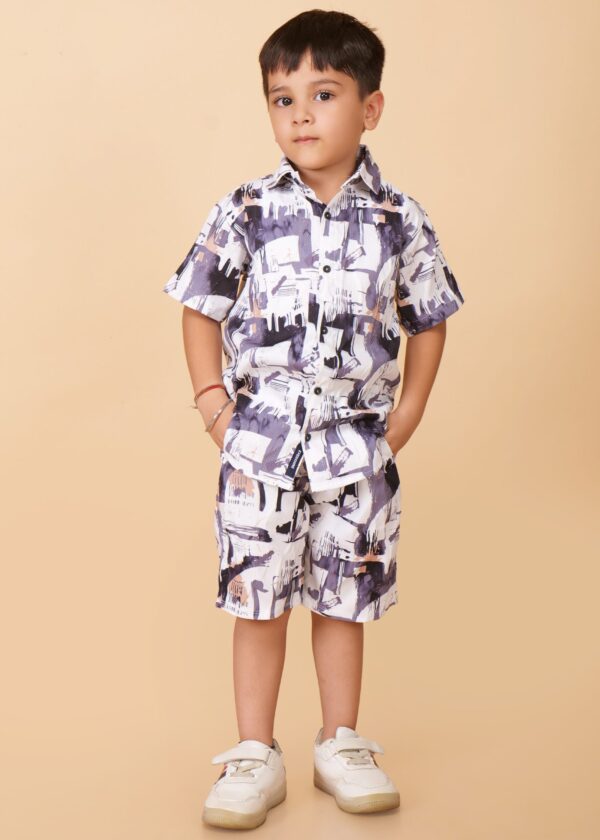 Boys Half Sleeves Shirt And Shorts