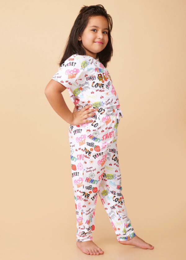 Girls Printed Set of Joggers​ - Image 3