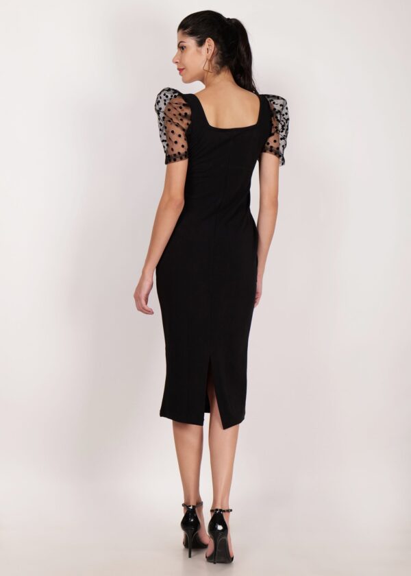 Women’s Premium Half Sleeve Round Neck Bodycon Casual Maxi Dress - Image 4