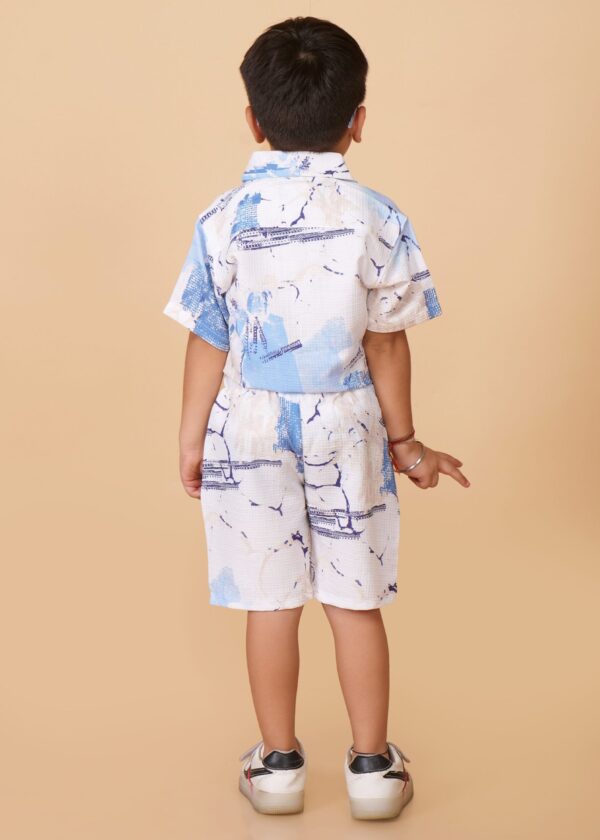 Boys Printed Linen Imported Clothing Sets - Image 4
