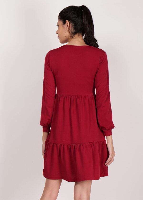 Women’s Premium Stylish Short Western Dress Regular Fit with Full Sleeves - Image 4