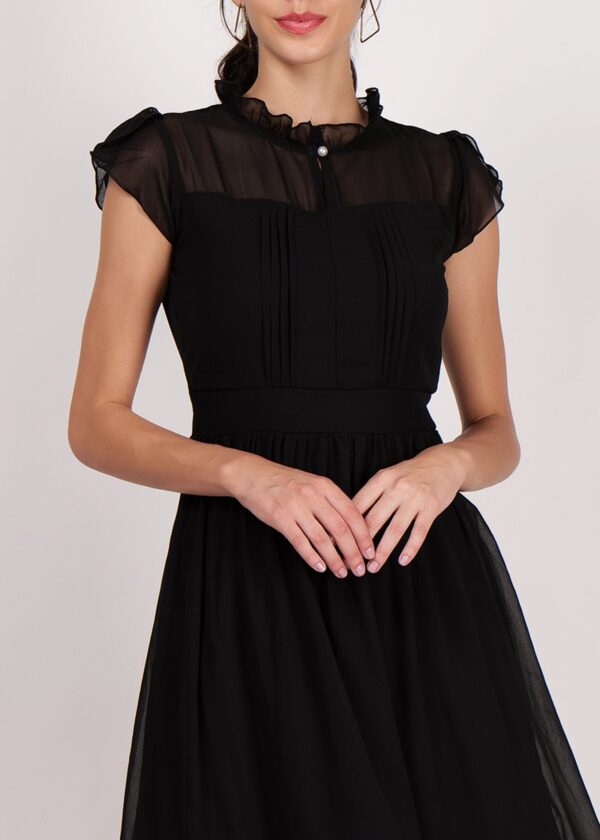 Women’s Premium Long Georgette One Piece Modern Dress Regular Fit with Half Sleeves for Girls - Image 5
