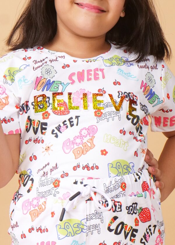 Girls Printed Set of Joggers​ - Image 5