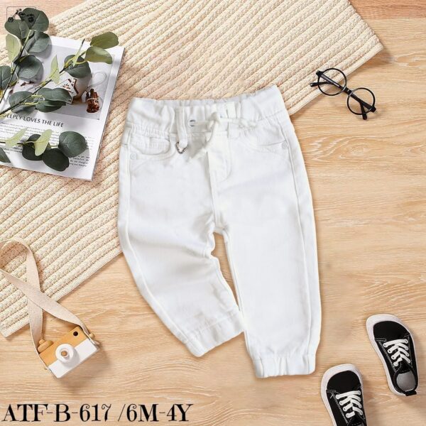 Jogger Pants For Baby Boy In Denim​