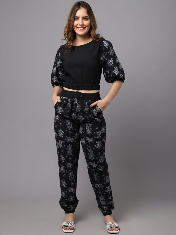 Women’s Stylish Western Cotton Top with Trousers Set - Image 4