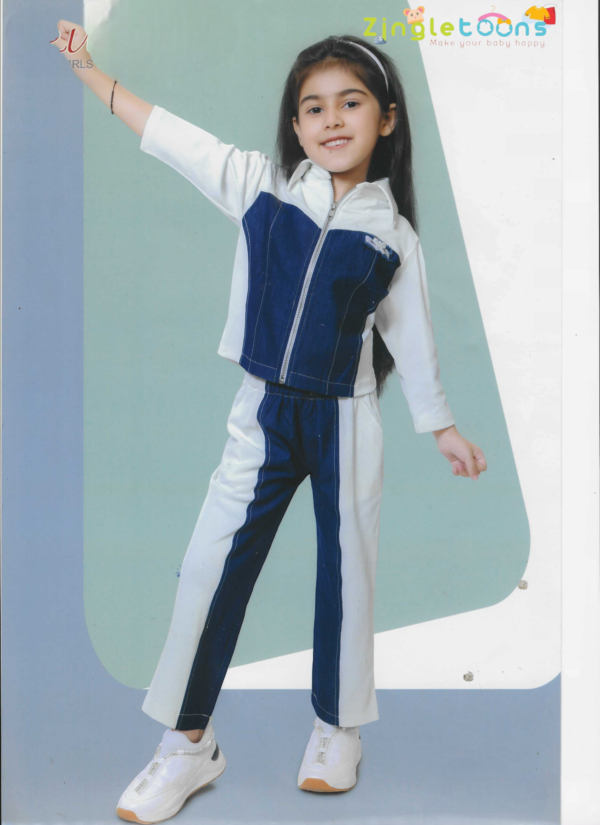 White Full Sleeves Top With Pant Co-Ord Set