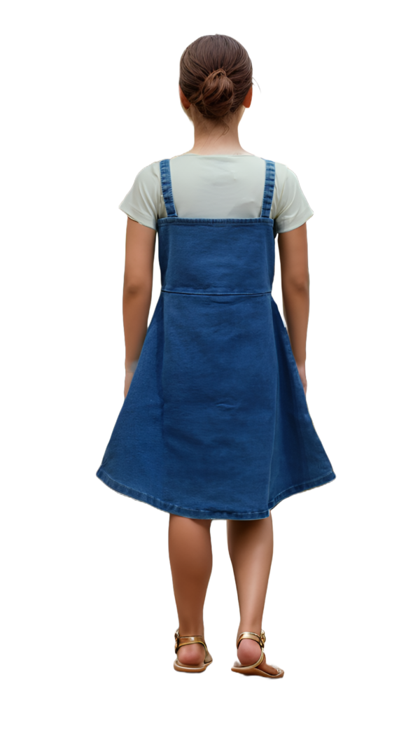 Light Blue Demin Dress - Image 5