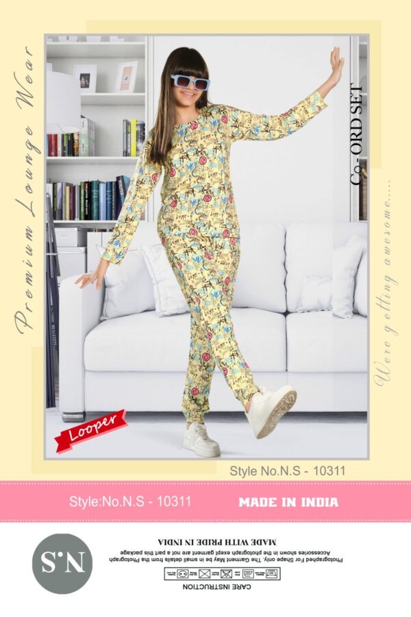 Girl Printed Pure Cotton Cords Set